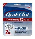 Beauty and Wound QuikClot Gauze 3" x 2' for emergency first aid, hemostatic gauze for wound bleeding control.