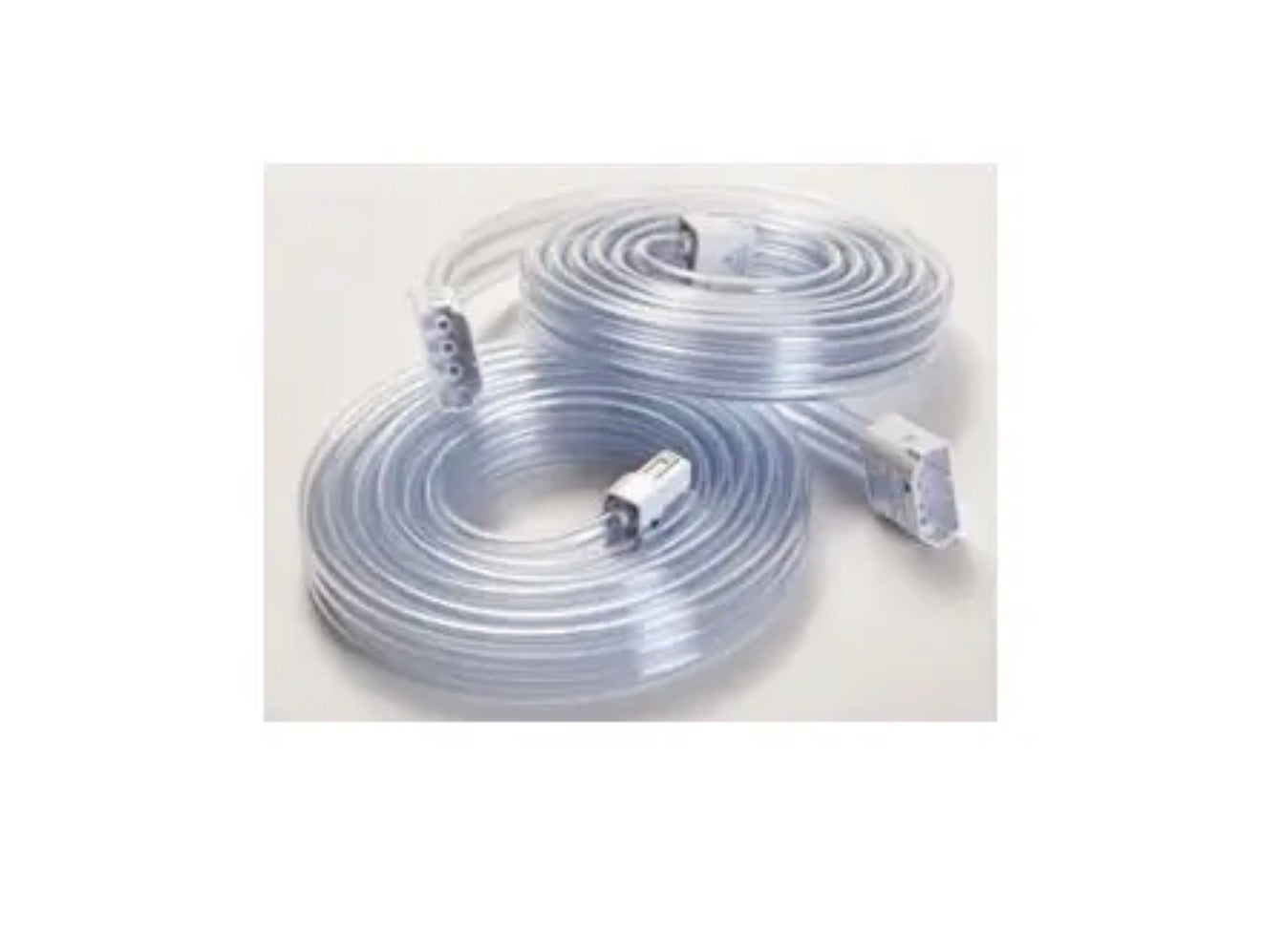 Covidien SCD Express compression system tubing set with blue tubes and connectors for pneumatic limb compression therapy.