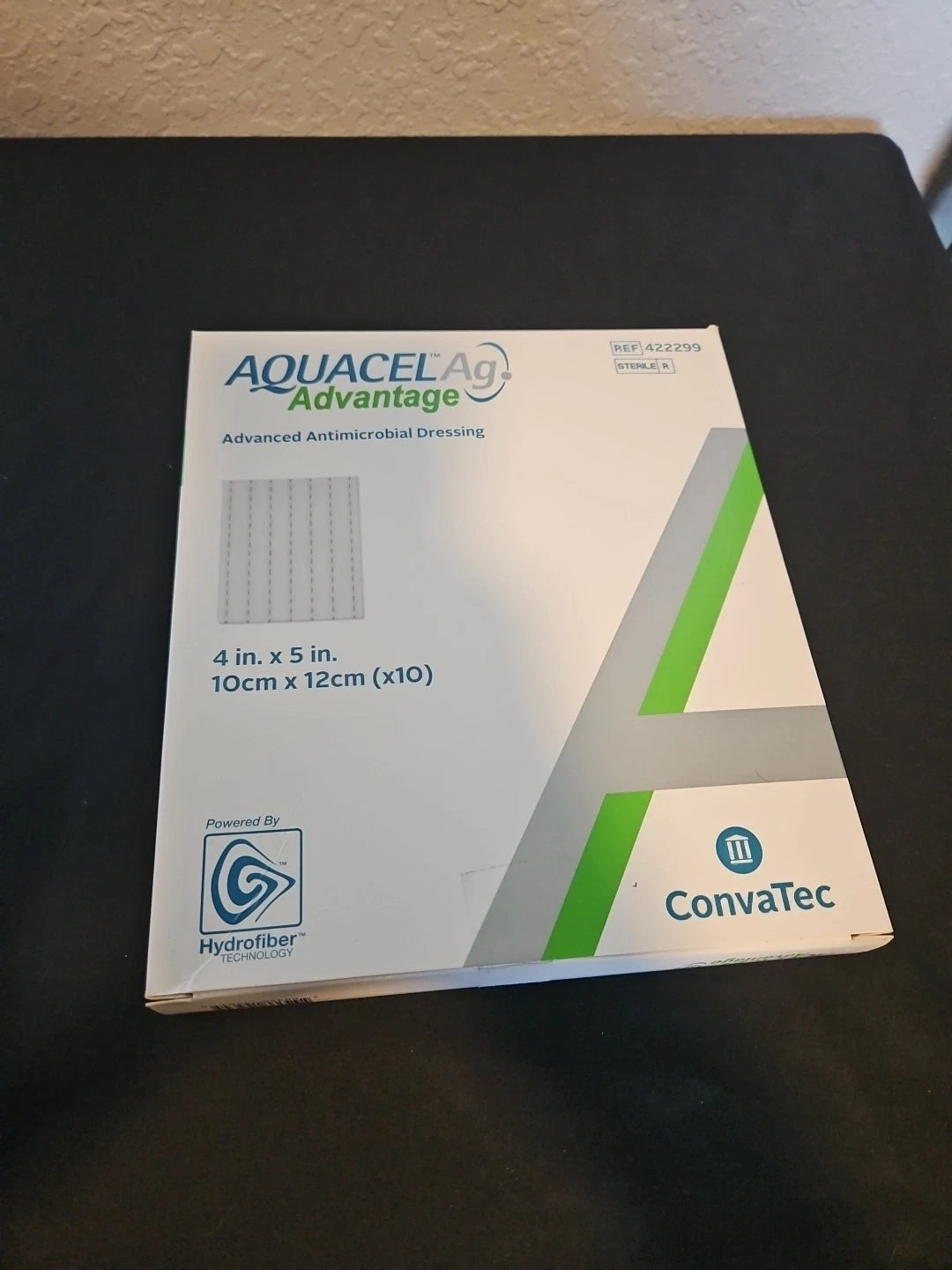 Aquacel Ag Advantage ribbon wound dressing box of 10, 4x5 inches, sterile, antimicrobial wound care by My Store 4